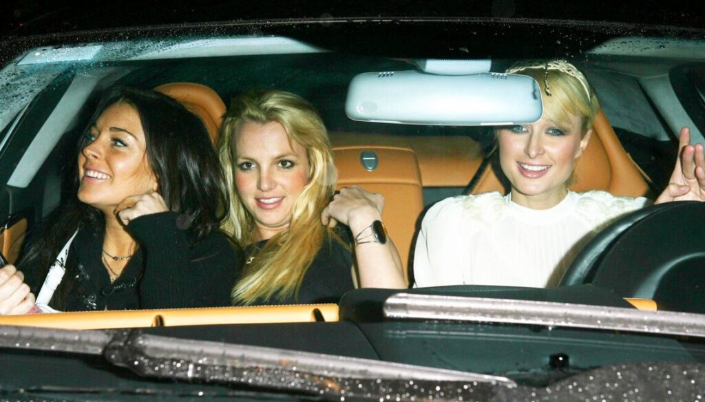 Lindsay Lohan, Britney Spears e Paris Hilton.