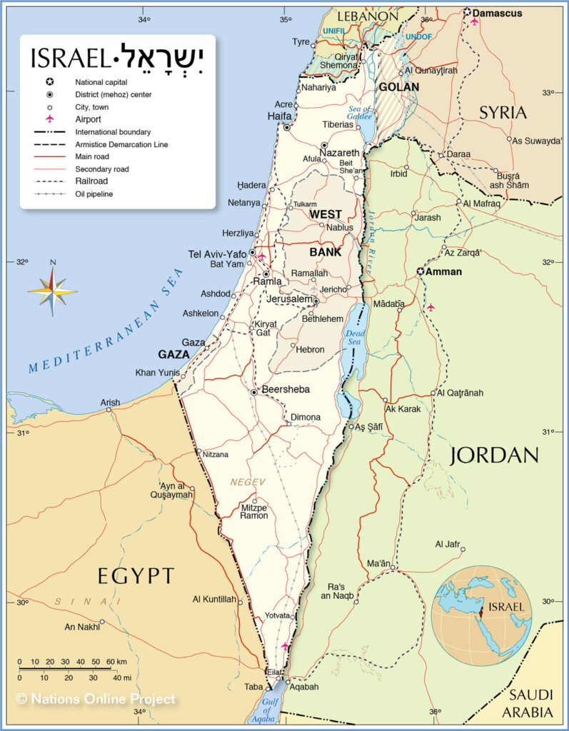 Mappa politica di Israele (1)